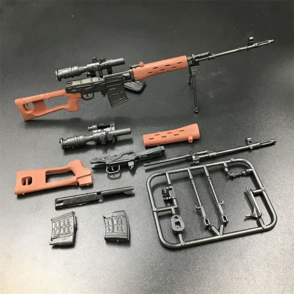 1/6 Scale Sniper Rifle Toy Gun Model Set - Image 3