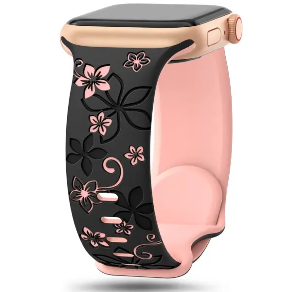 Engraved Silicone Strap for Apple Watch 38-49mm - Image 7