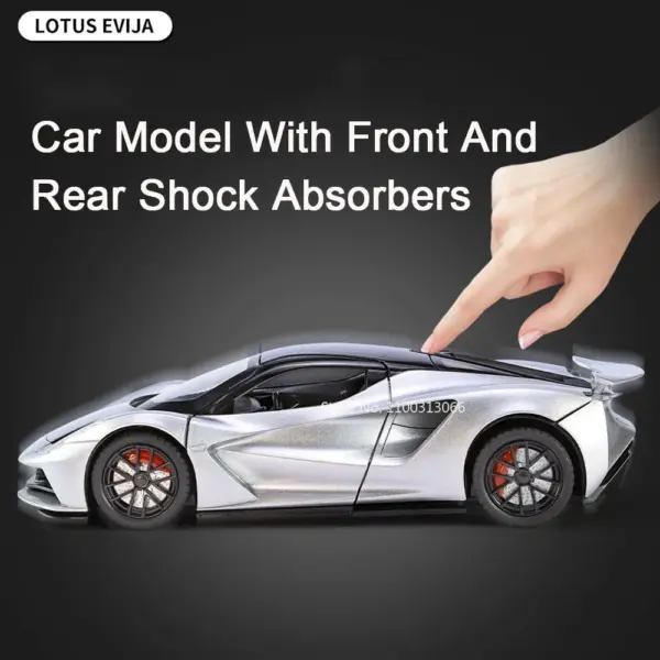 Lotus Evija 1:24 Alloy Model Car with Lights - Image 3