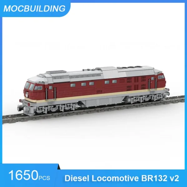 MOC Building Blocks Diesel Locomotive Set - Image 3