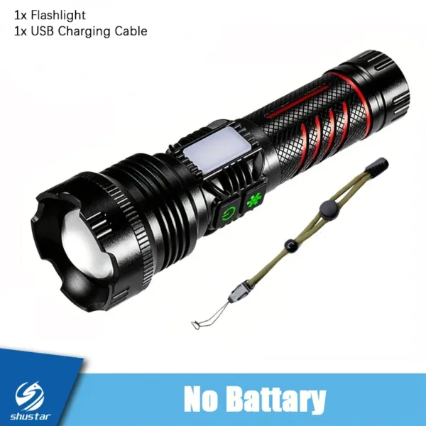 8 Mode LED Flashlight with Dual Side Light - Image 8