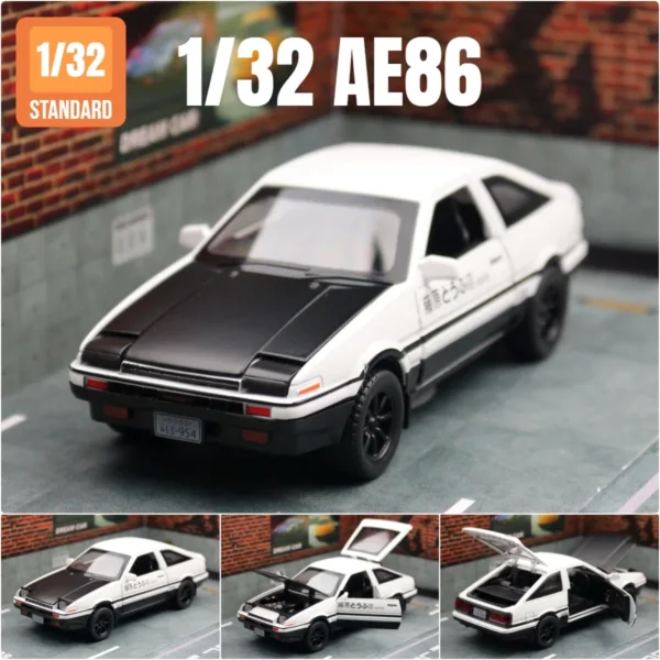 1/32 AE86 Diecast Toy Car with Sound and Light - Image 8