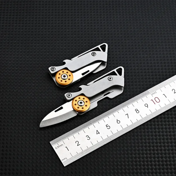 D2 Stainless Steel Folding Knife EDC Multi-Tool - Image 2