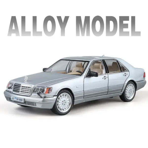 1:24 W140 320SEL Diecast Model Car with Lights - Image 7