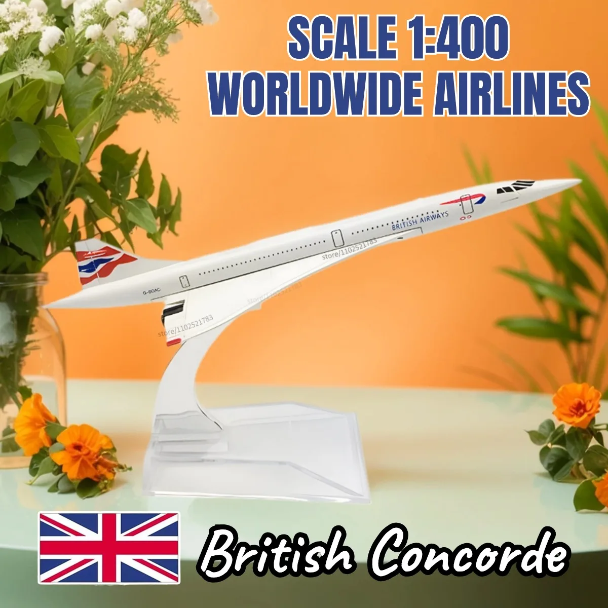 1:400 Diecast Concorde Aircraft Model Toy 1 1:400 Diecast Concorde Aircraft Model Toy