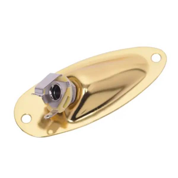 Strat Electric Guitar Chrome Output Jack Socket - Image 6