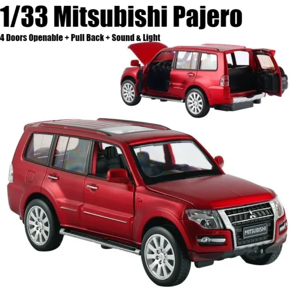 1/32 Mitsubishi Pajero Diecast Model Car - Image 9