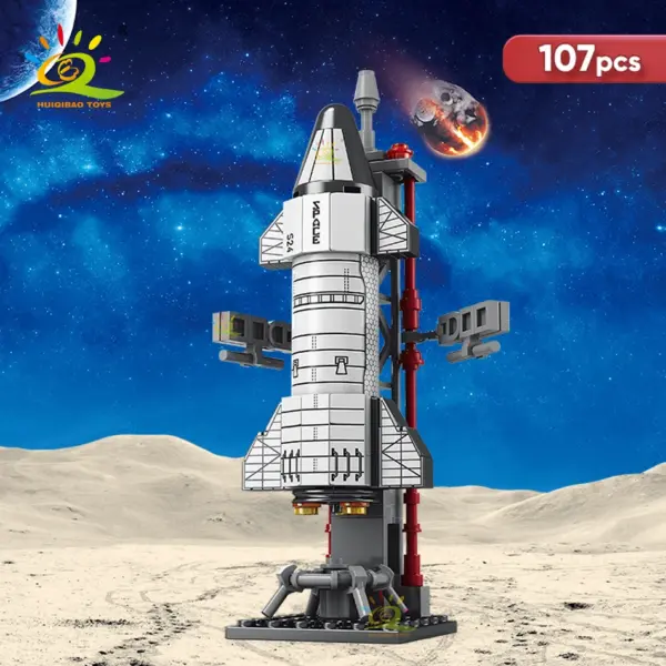 HUIQIBAO Mini Space Rocket Model Building Set - Image 4