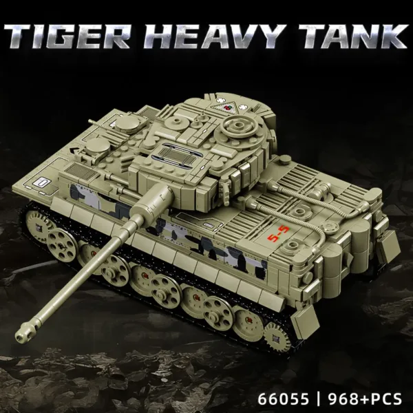 Children's Tiger Tank Building Blocks Set - Image 2