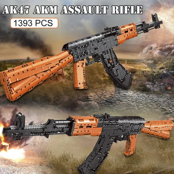 Military AK47 Sniper Rifle Building Blocks Set - Image 3