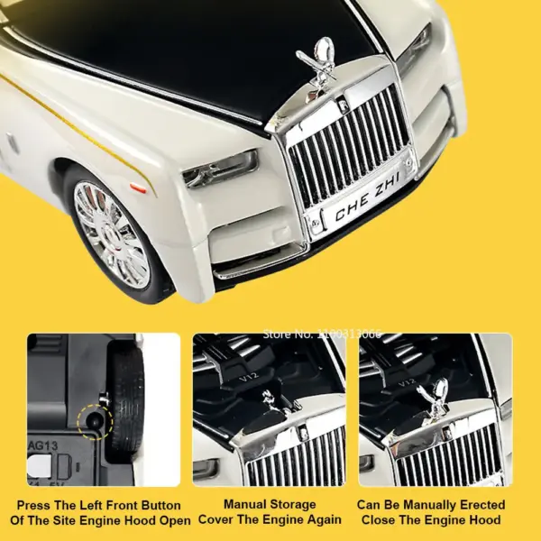 1:32 Rolls-Royce Phantom Diecast Model Car - Image 6