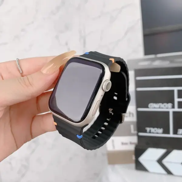 Silicone Strap for Apple Watch 46mm 45mm 44mm - Image 5