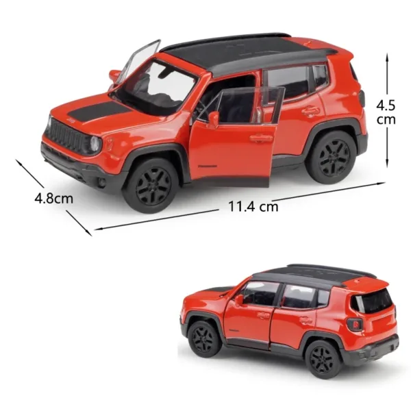 1/36 Jeep Wrangler Rubicon Diecast Model Car - Image 6