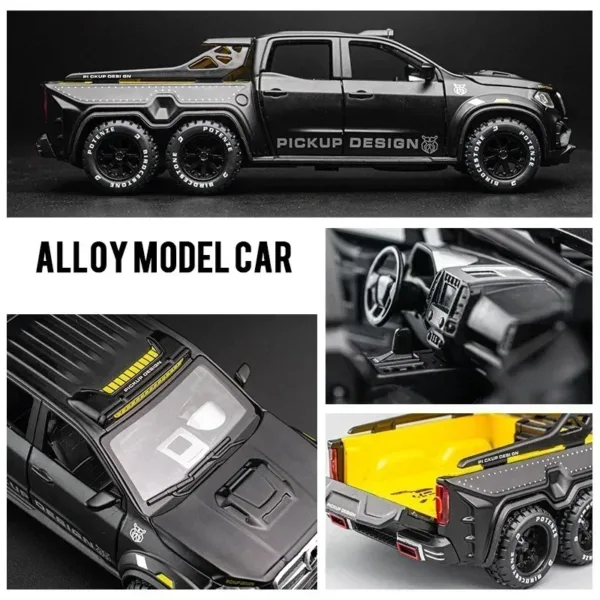 1:28 Alloy Diecast Pickup Car Model Toy - Image 4