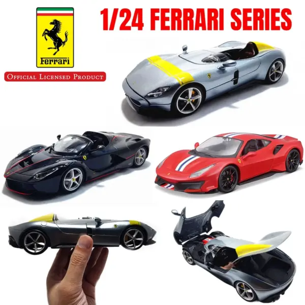 1:24 Scale Ferrari Diecast Car Model - Image 3