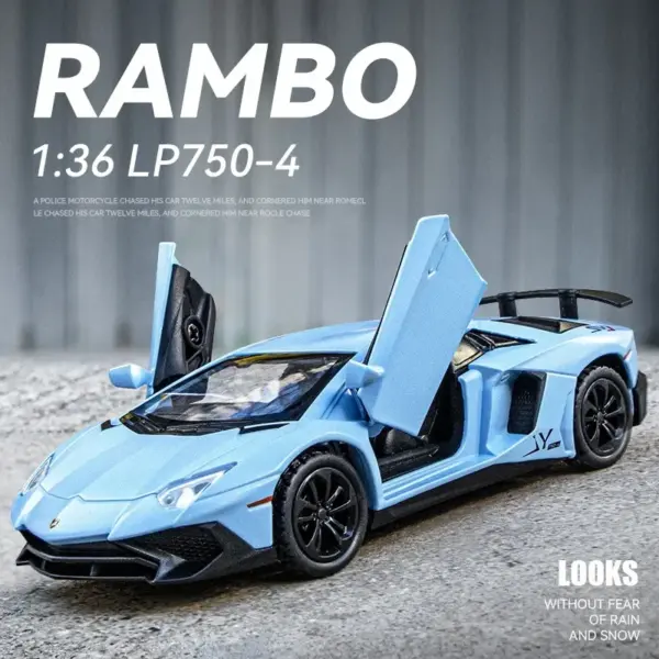 36 Lamborghini LP750-4 Diecast Car Model