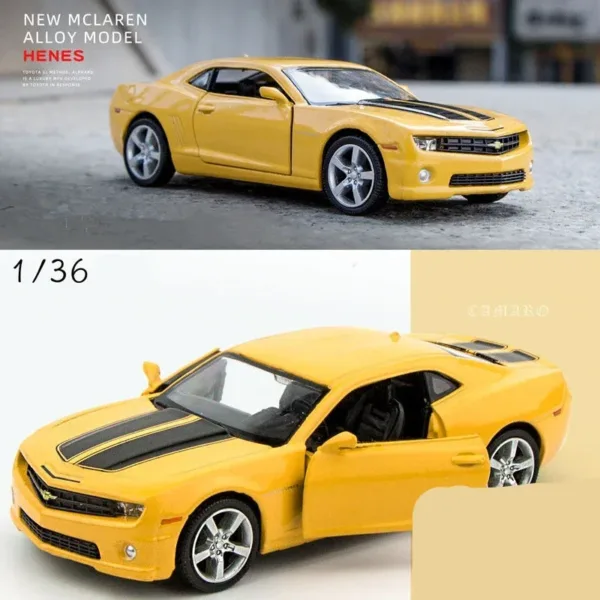 1:36 Alloy Chevrolet Camaro Diecast Model Car - Image 7