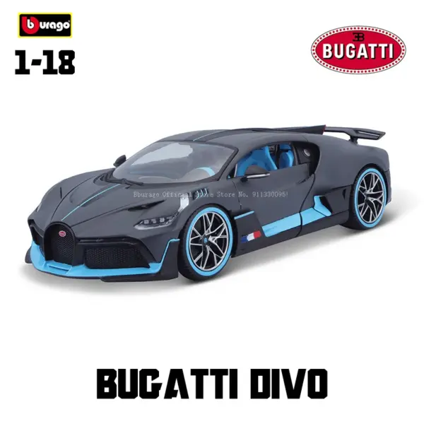 Bburago 1:18 Bugatti Mistral Diecast Model Car - Image 11