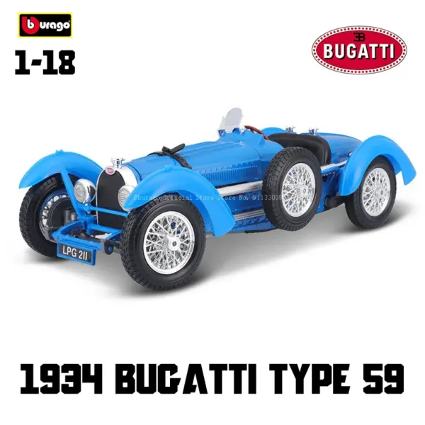 Bburago 1:18 Bugatti Mistral Diecast Model Car - Image 9