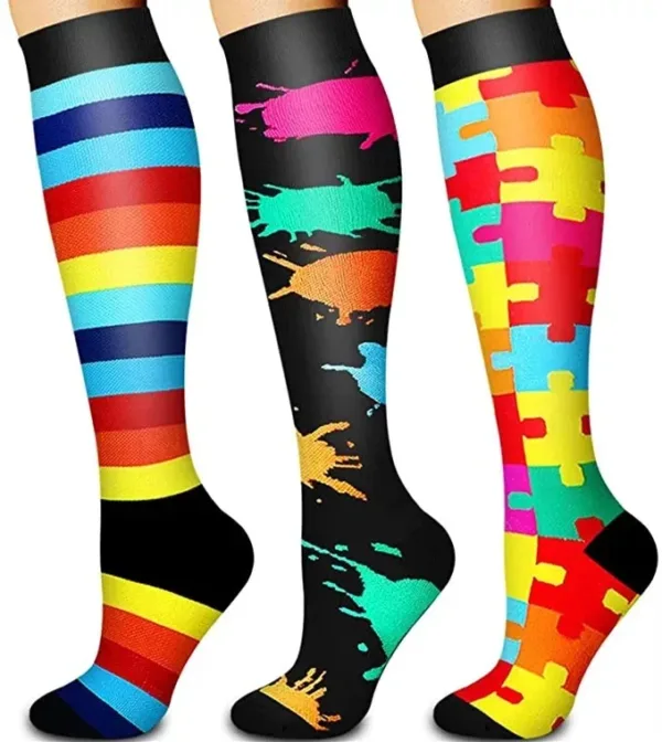 3 Pairs Compression Socks for Men and Women - Image 9