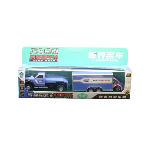 1:64 Alloy Flat Trailer and Truck Model - Image 8