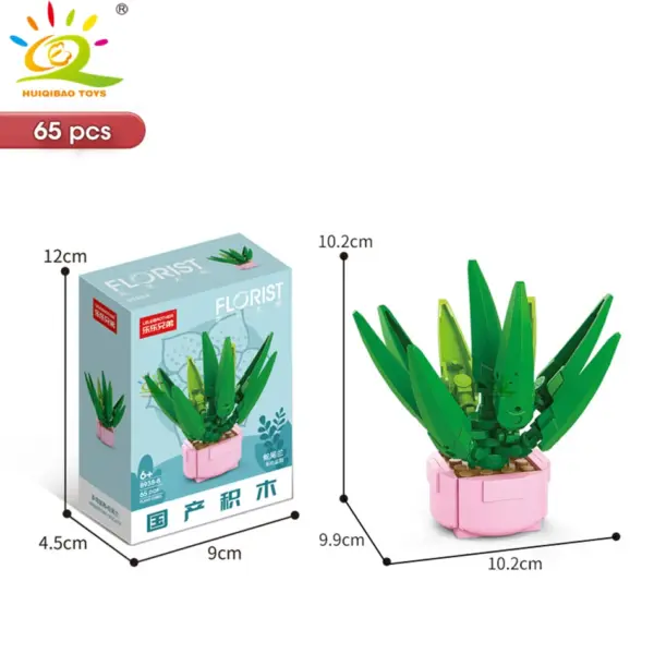 DIY Flower Succulent Building Blocks Set - Image 41