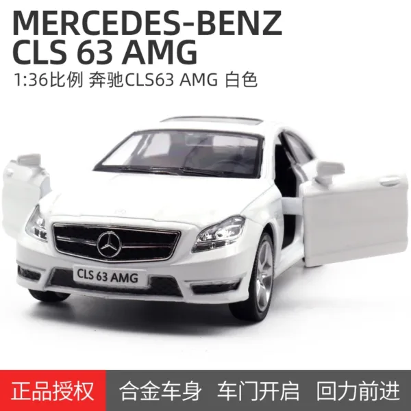 1:36 Mercedes Benz CLS 63 AMG Diecast Model - Image 10