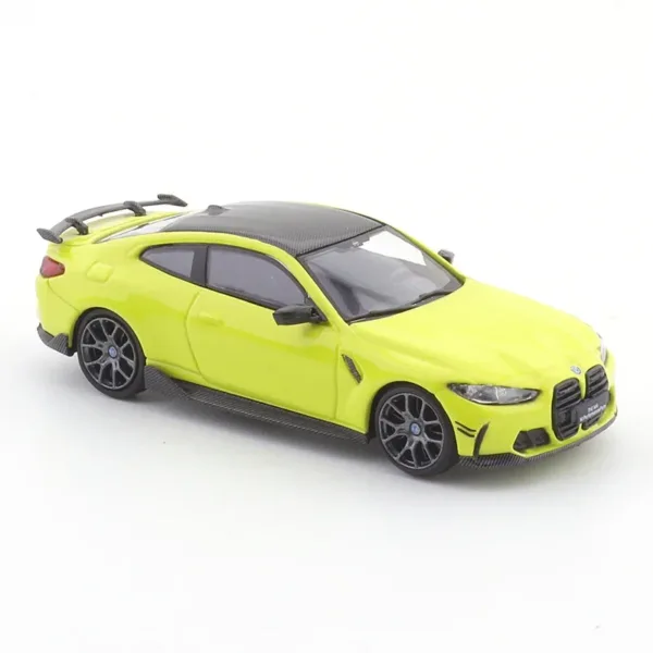 1:64 Scale Yellow BMW M4 Diecast Car Model - Image 3