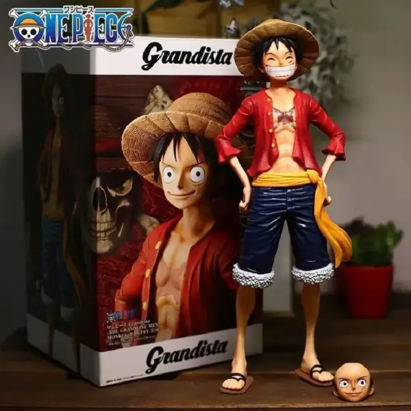 One Piece Luffy Action Figure with Faces - Image 7