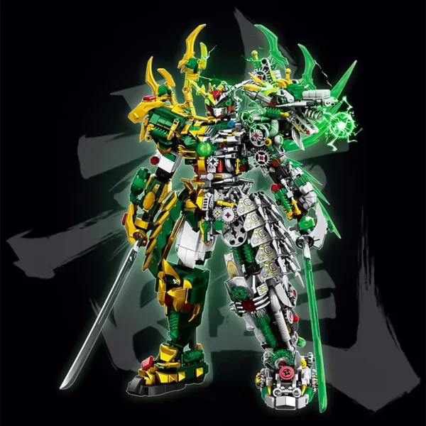Mecha White Tiger and Green Dragon Model - Image 6
