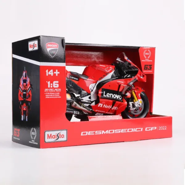 Maisto 1:6 Ducati Lenovo Team Motorcycle Model - Image 7