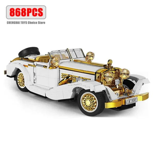 Classic Retro Car Building Block Model Toy - Image 7