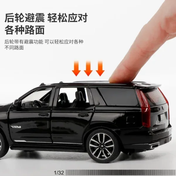 1:32 Scale Cadillac Escalade Diecast Model Car - Image 5