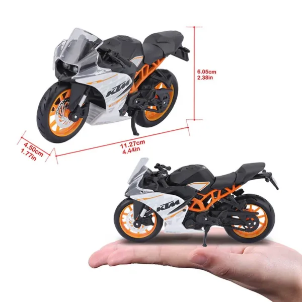 Maisto 1:18 KTM Motorcycle Diecast Model - Image 3