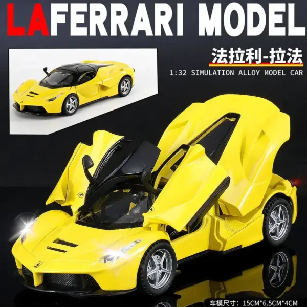 1:32 Diecast Ferrari Laferrari Model Car - Image 8