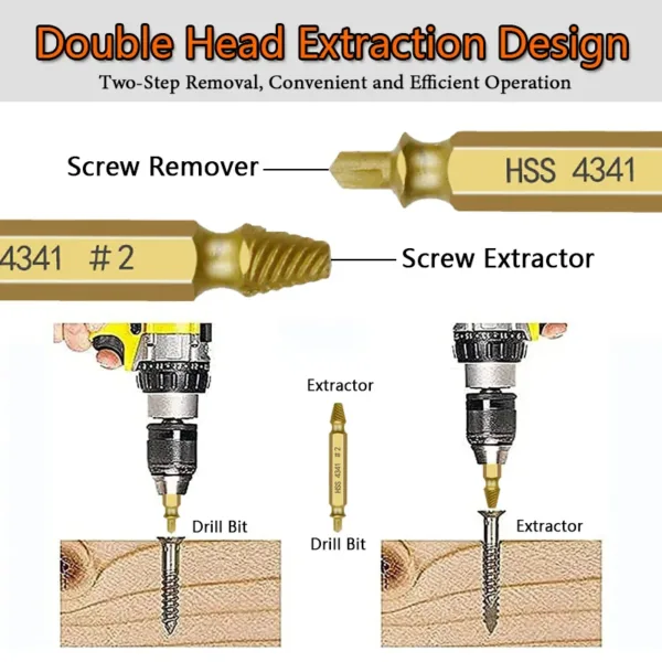 12pcs HSS Damaged Screw Extractor Set - Image 3