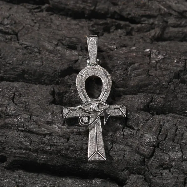 Eye of Horus Cross Pendant Necklace - Image 2