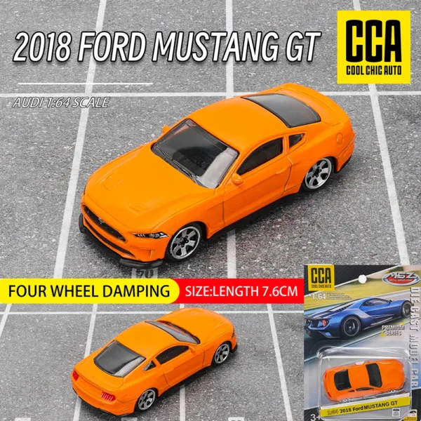 2018 Ford Mustang GT 1:64 Diecast Model Car