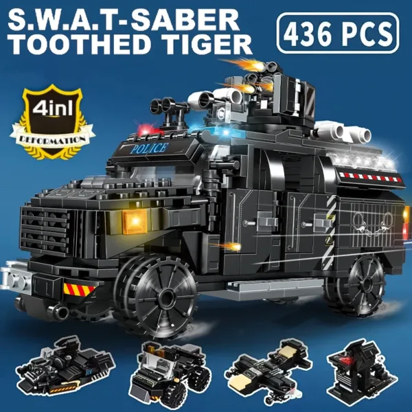 City Police Building Blocks Toy Set - Image 6