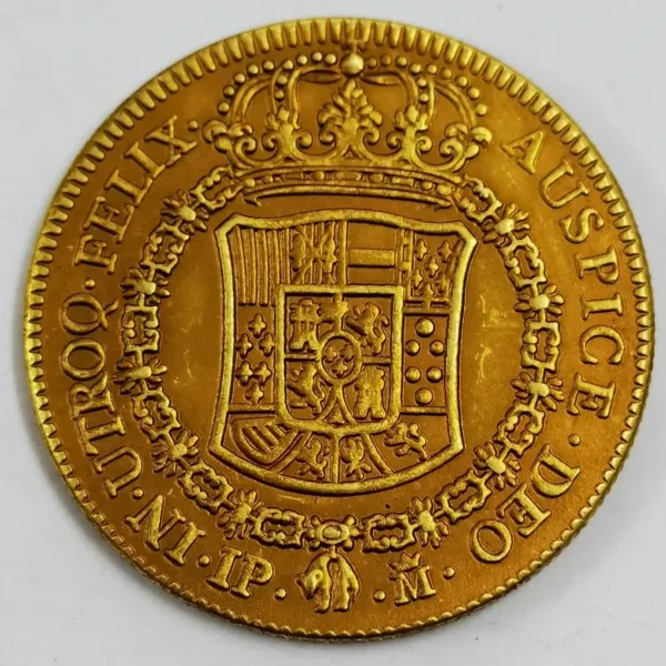 1761 Carlos III 4 Escudos Gold Coin Replica - Image 3