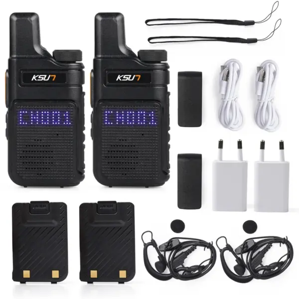 KSUT M6 Walkie Talkie Portable Two-Way Radio Set