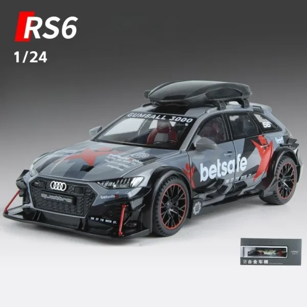 1/24 Audi RS6 Diecast Model Car Toy - Image 12