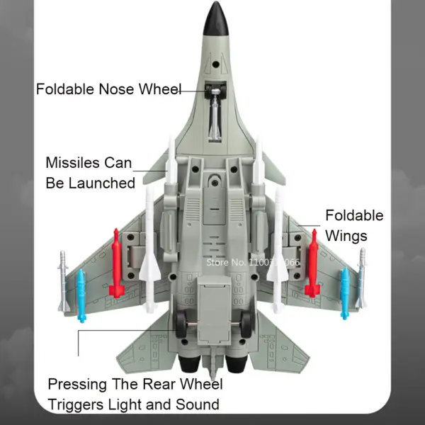 1/89 Alloy J-15 Fighter Model Airplane Toy - Image 3