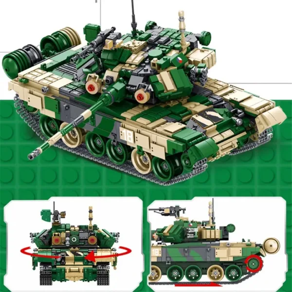 1773PCS Military T-90 Tank Building Blocks - Image 2