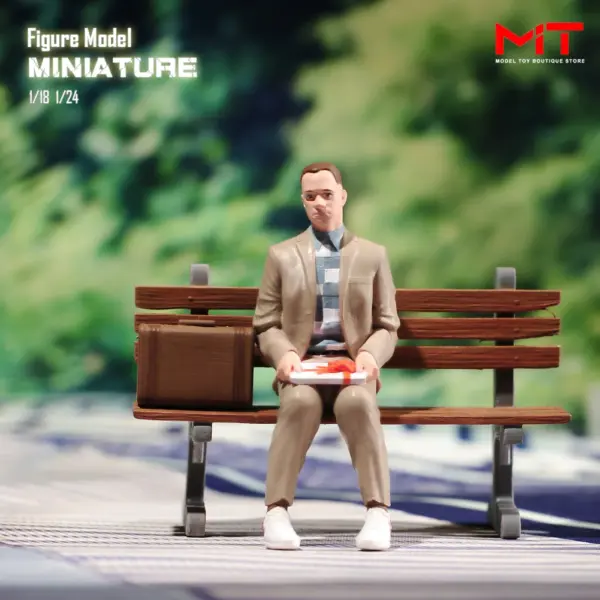 Miniature Model Man on Bench 1/87 to 1/24