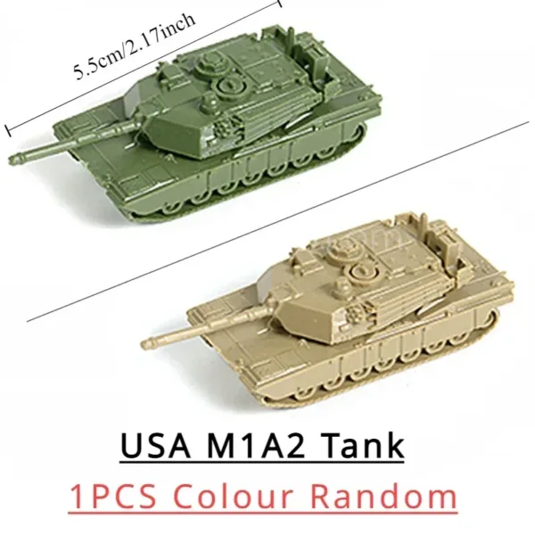 1:144 WWII Plastic Tank Model Set of 4 - Image 7