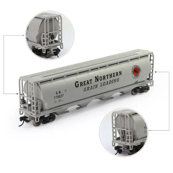 HO Scale 4-Bay Grain Hopper Model C8744P - Image 5