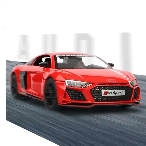 Audi R8 V10 Diecast Model Car Red 1:24 - Image 4