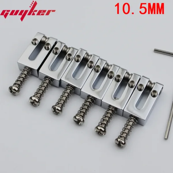 Stainless Steel Roller Brass Saddles Set for Guitar - Image 12