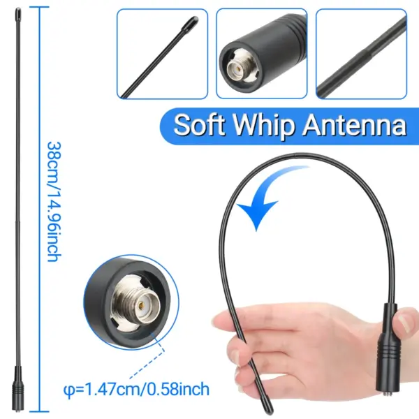 AM-771 Air Band Antenna for Baofeng Radios - Image 2